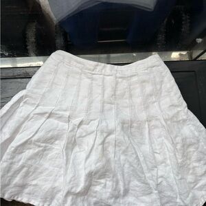 Reformation White Linen Skirt size 2
